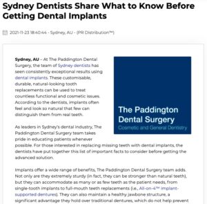 The Paddington Dental Surgery’s team of dentists share insight on dental implants for those interested in the procedure.