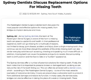 Sydney dentists compare implants, bridges and other tooth replacement options.